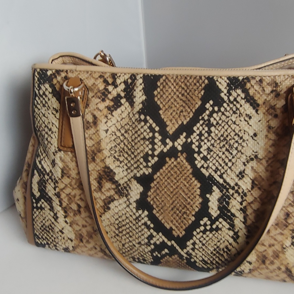 Coach Madison Python Print Carry All - image 3